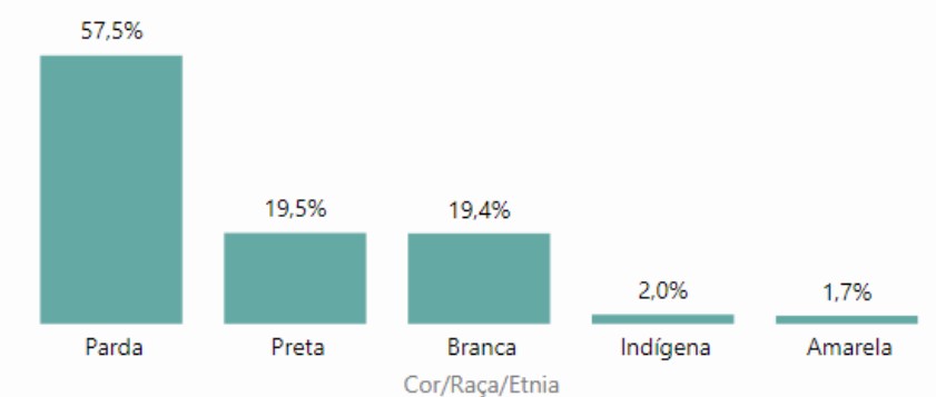 População de rua em Fortaleza por cor